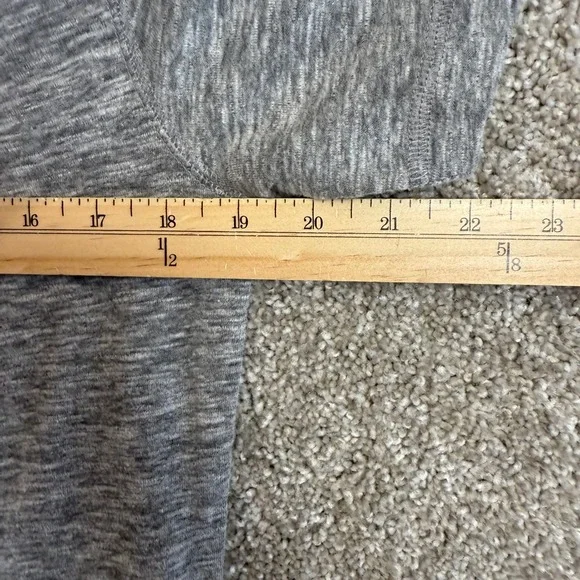 Faherty Brand Mens Small Heathered Gray Short Sleeve Henley Shirt Cotton Blend - Picture 4 of 6